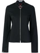 Vivetta Embroidered Collar Zipped Blouse - Black