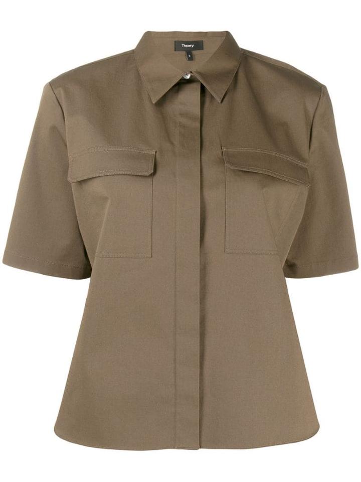 Theory Collared Shirt - Green