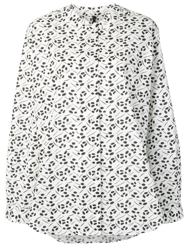 Sara Lanzi Mosaic-printed Shirt - White