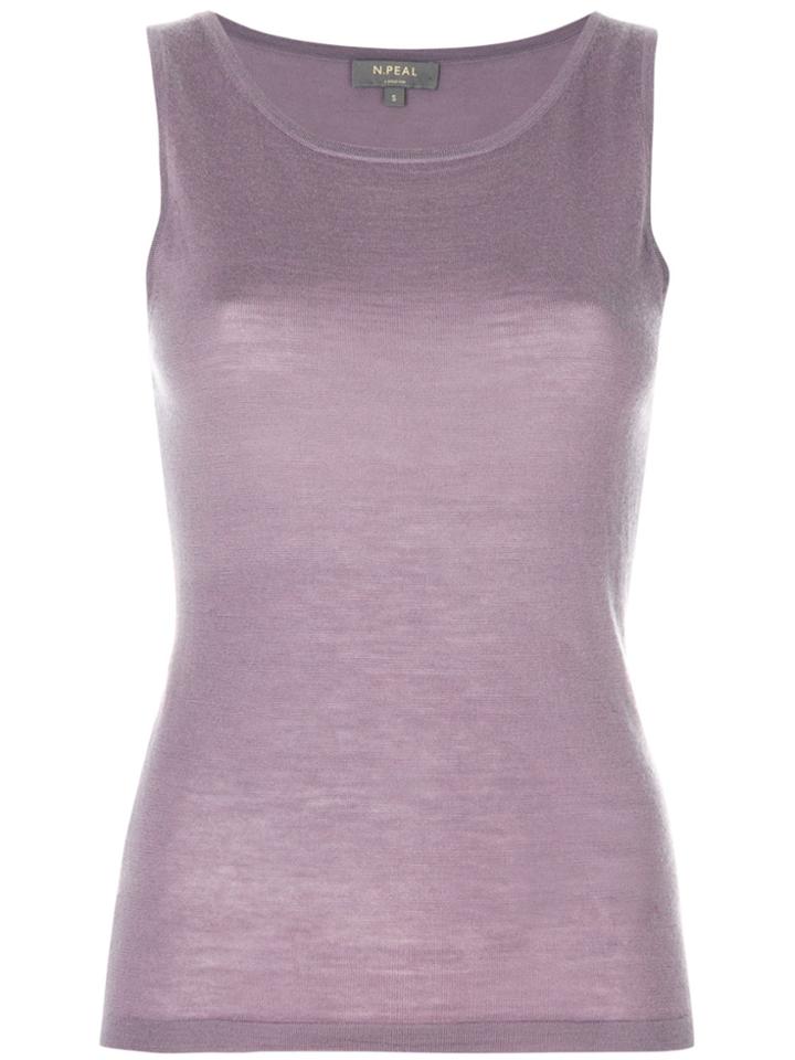 N.peal Superfine Shell Top - Pink & Purple