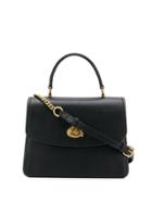 Coach Twist-lock Satchel Bag - Black