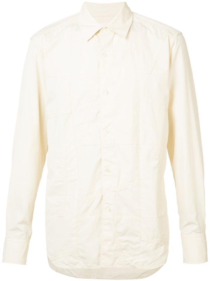 Ganryu - Patchwork Shirt - Men - Cotton - M, White, Cotton