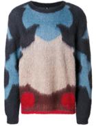 Oamc Colour-block Knitted Sweater - Blue