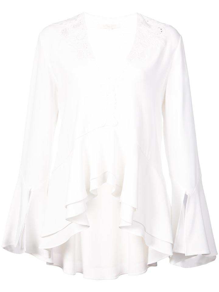 Jonathan Simkhai Flared Blouse - White