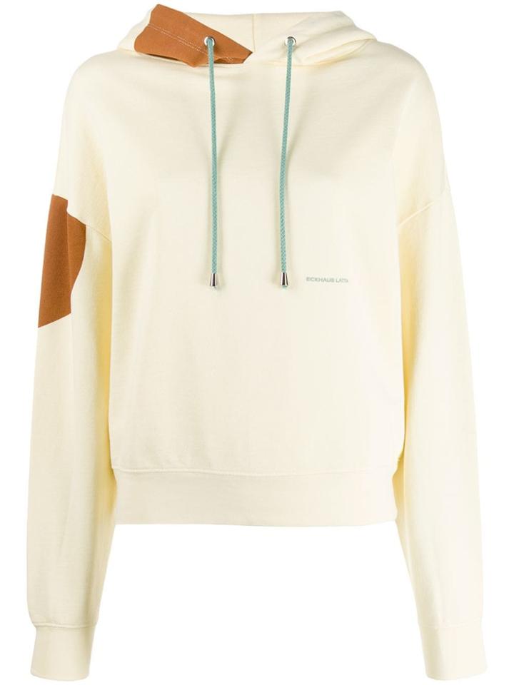 Eckhaus Latta Cropped Hoodie - Yellow