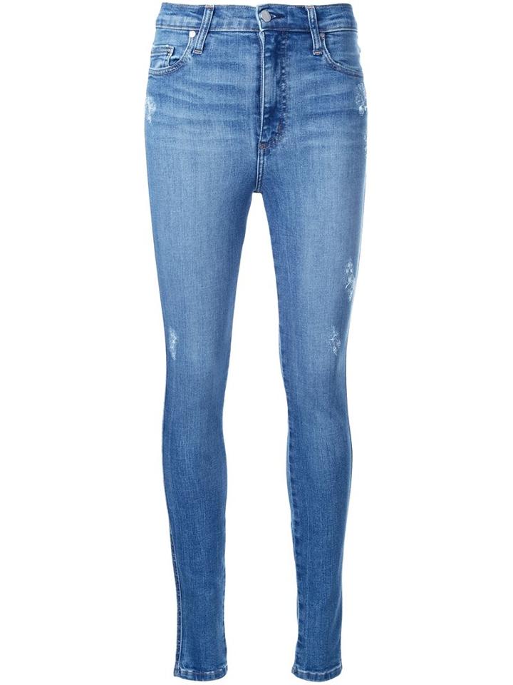 Nobody Denim Siren Skinny Jeans, Women's, Size: 24, Blue, Cotton/polyester/lyocell