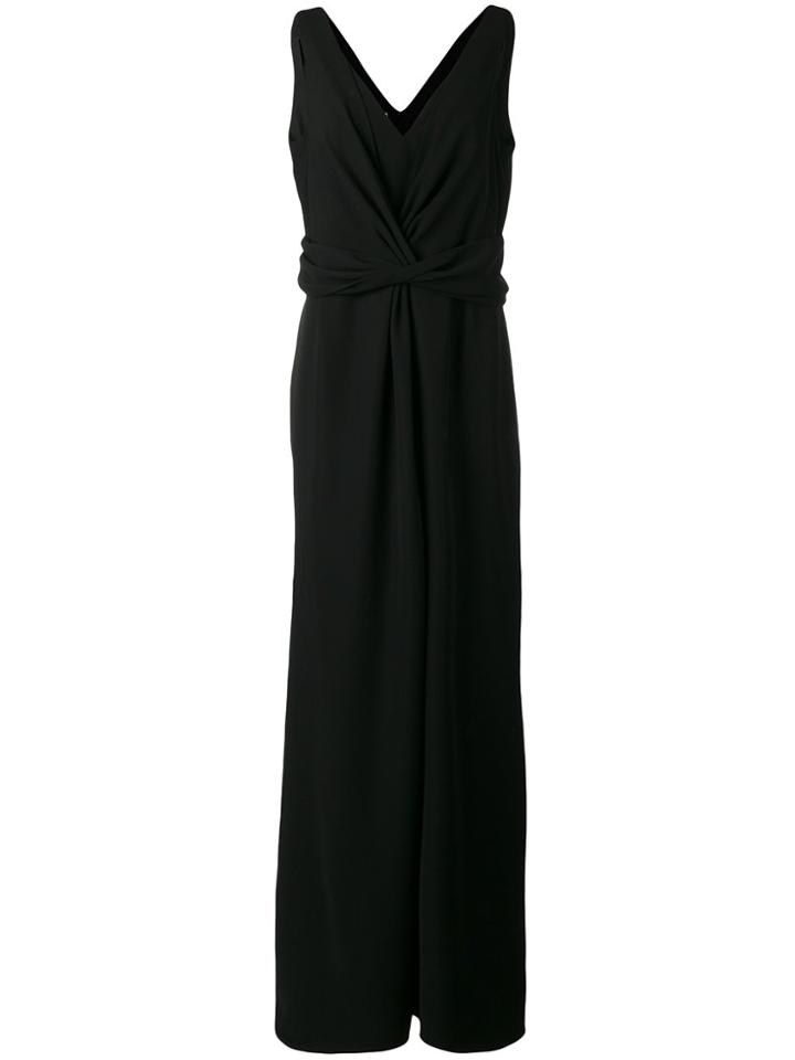 Armani Collezioni V-neck Gown - Black