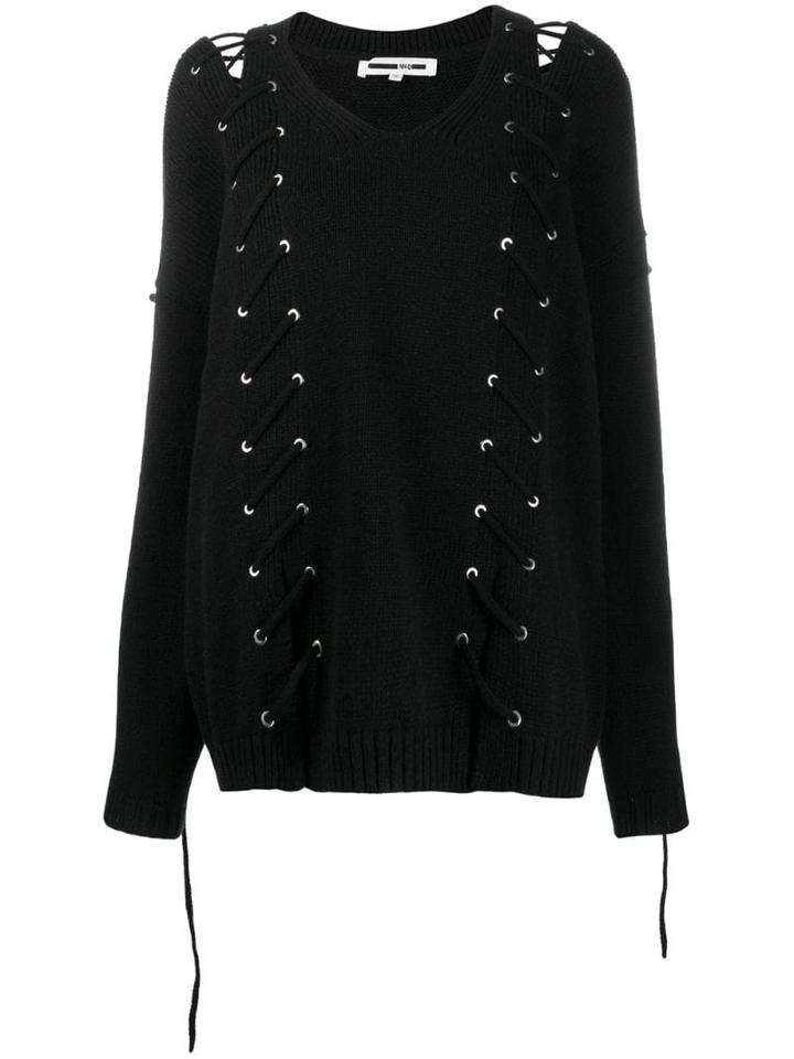 Mcq Alexander Mcqueen Stitch Jumper - Black