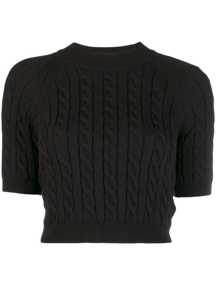 Alexander Wang Cable-knit Sweater - Black