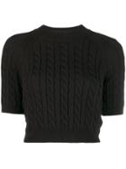 Alexander Wang Cable-knit Sweater - Black