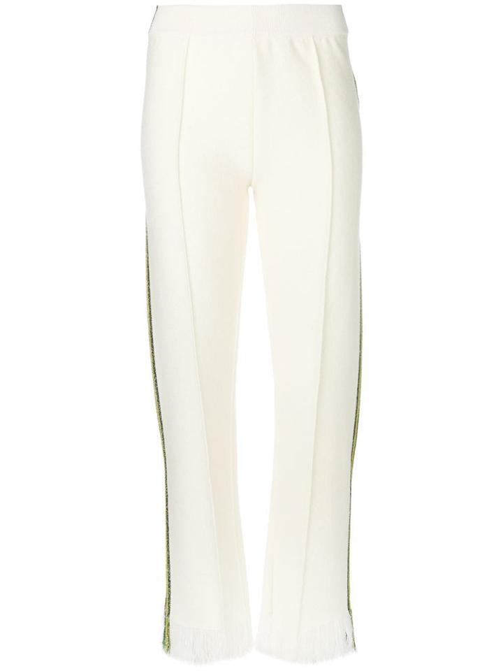 Alanui Knitted Track Pants - White