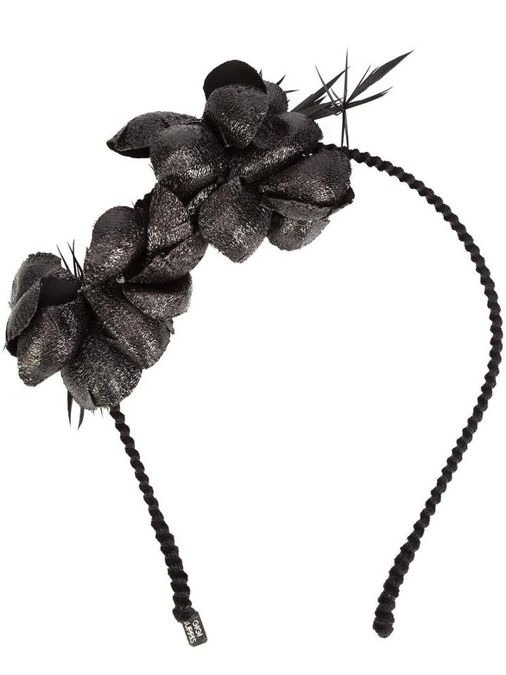 Gigi Burris Millinery 'alchemia' Head Band, Women's, Size: Medium, Black, Acacia Gum
