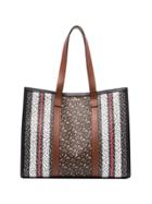 Burberry Tb Monogram Canvas Tote - Brown