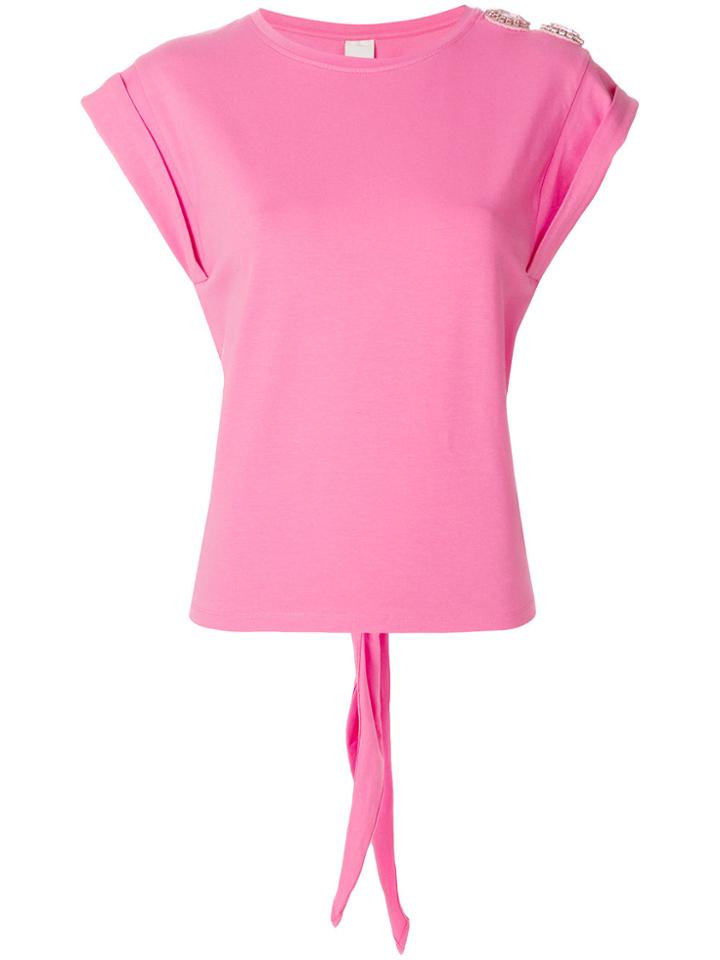 Pinko Embellished Blouse - Pink & Purple