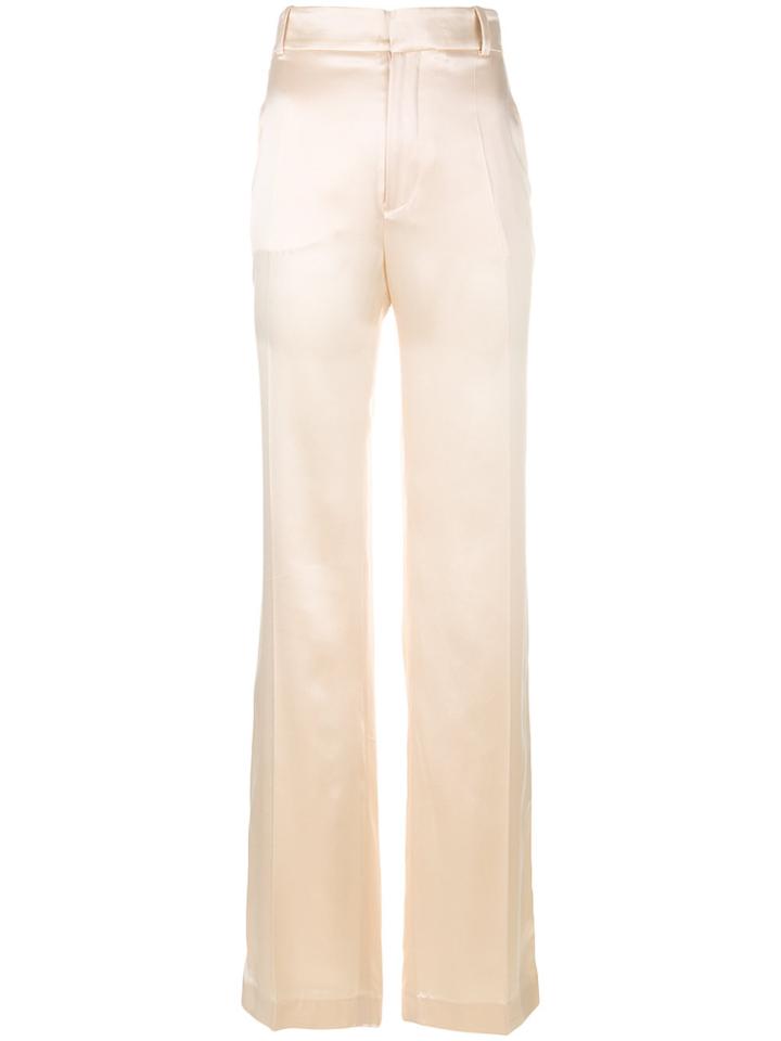 Joseph High Rise Flared Trousers - Nude & Neutrals