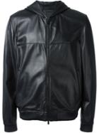Fendi Hooded Jacket, Men's, Size: 52, Black, Lamb Skin