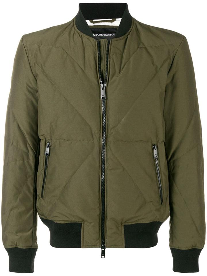 Emporio Armani Feather Down Bomber Jacket - Green