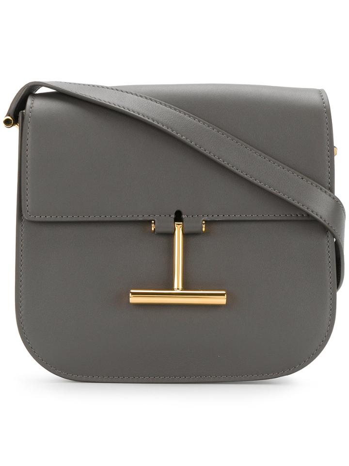 Tom Ford T Clasp Crossbody Bag - Grey