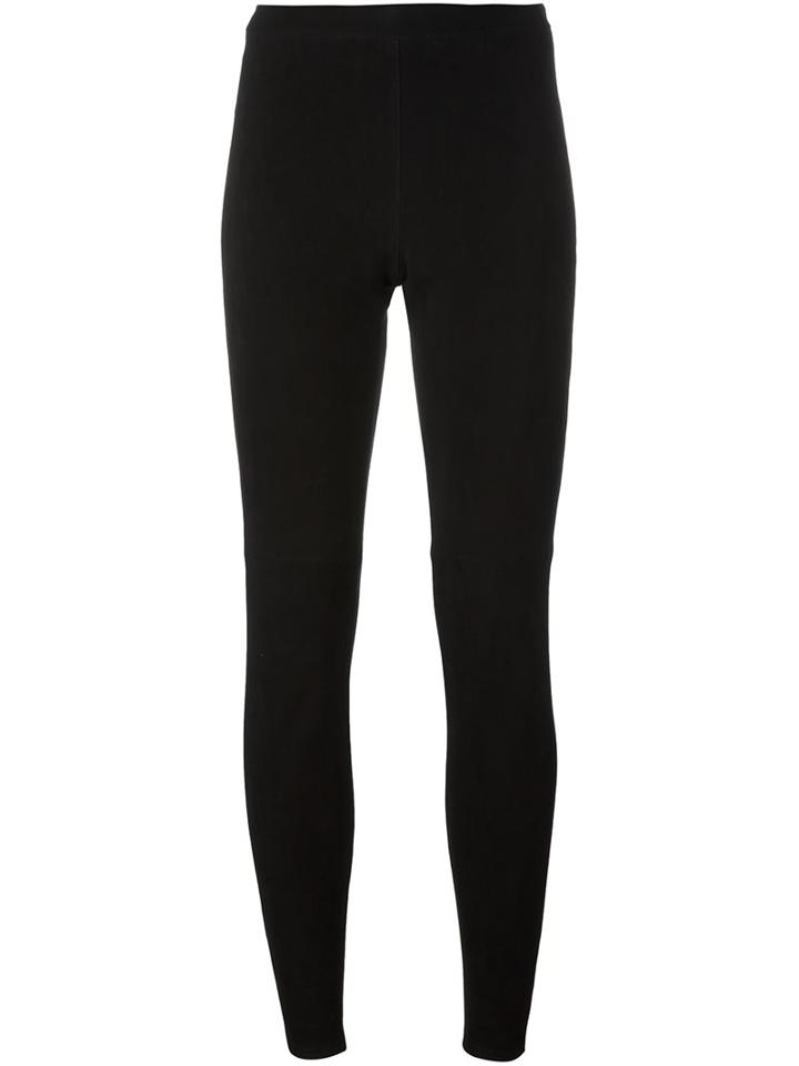 Steffen Schraut High-waisted Leggings, Women's, Size: 42, Black, Goat Suede