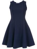 Gloria Coelho Sleeveless Flared Dress - Blue
