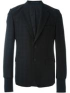 Kenzo Checked Blazer, Men's, Size: 54, Blue, Cotton/acetate/wool