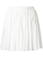 Vivienne Westwood Red Label Drawstring Mini Skirt, Women's, Size: 42, White, Silk/acetate