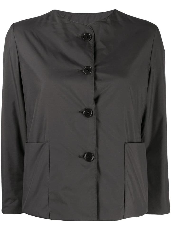 Aspesi Cropped Button-up Jacket - Grey