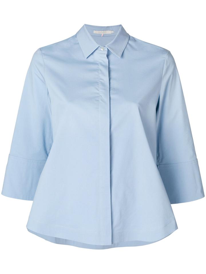 L'autre Chose Cropped Shirt - Blue