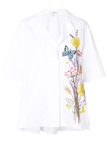 Mantu Embroidered Shirt - White