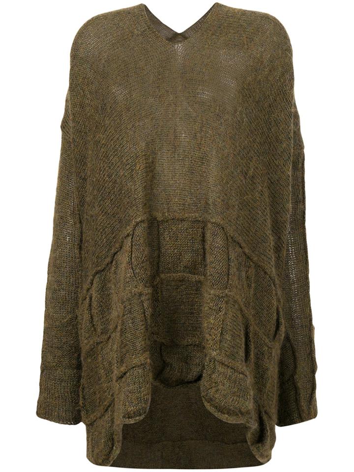 Masnada High Low Jumper - Green