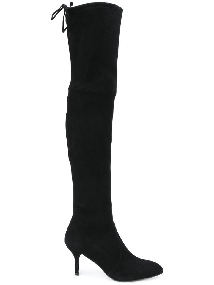 Stuart Weitzman Tiemodel Thigh-high Stretch Boots - Black