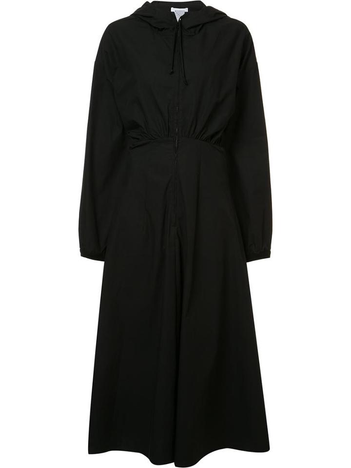 Rosie Assoulin Long Hooded Dress, Women's, Size: 8, Black, Cotton