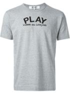 Comme Des Garcons Play Logo Black Heart Printed T-shirt
