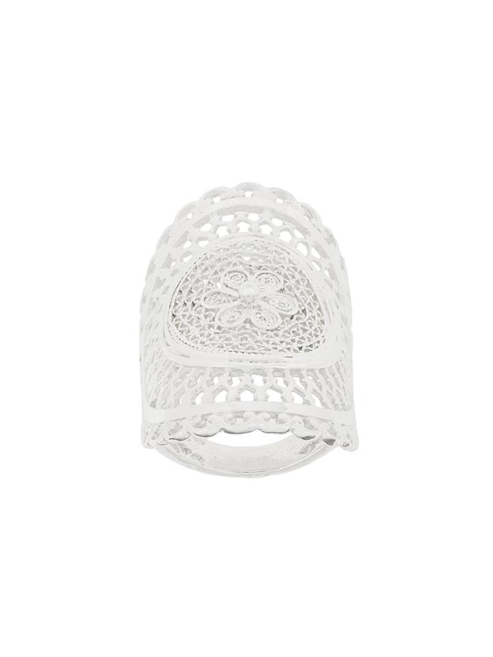 Wouters & Hendrix My Favourite Filigree Long Finger Ring - Metallic