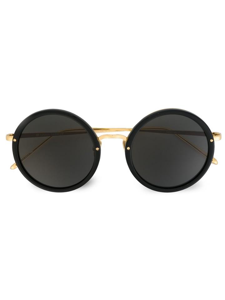 Linda Farrow '239' Sunglasses - Black