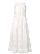 Vanessa Bruno Lace Panel Midi Dress - White