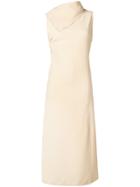 Joseph Ceil Fluid Twill Dress - Yellow & Orange