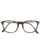 Giorgio Armani Square Frame Glasses, Brown, Acetate/metal