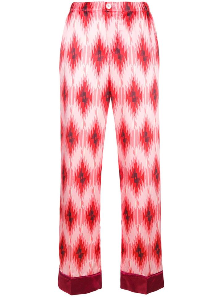F.r.s For Restless Sleepers Geometric Print Trousers - Pink