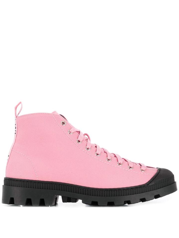 Loewe Lace-up Boots - Pink