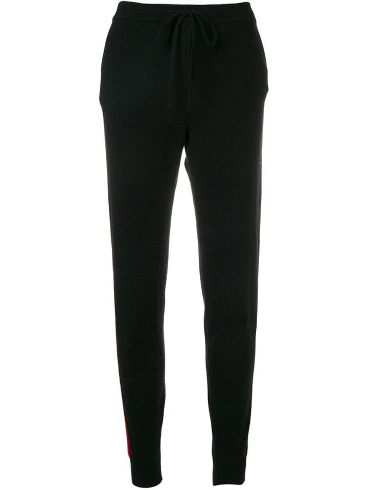 Chinti & Parker Strawberry Knit Slim Trousers - Black