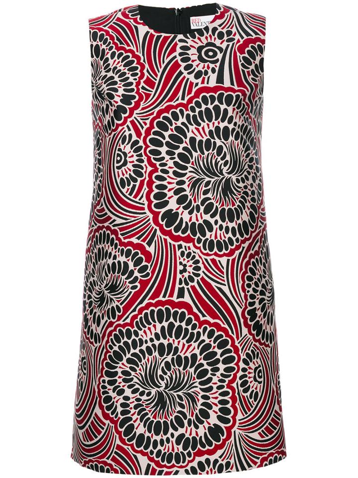 Red Valentino - Floral Pattern A-line Dress - Women - Polyester/acetate - 44, Polyester/acetate