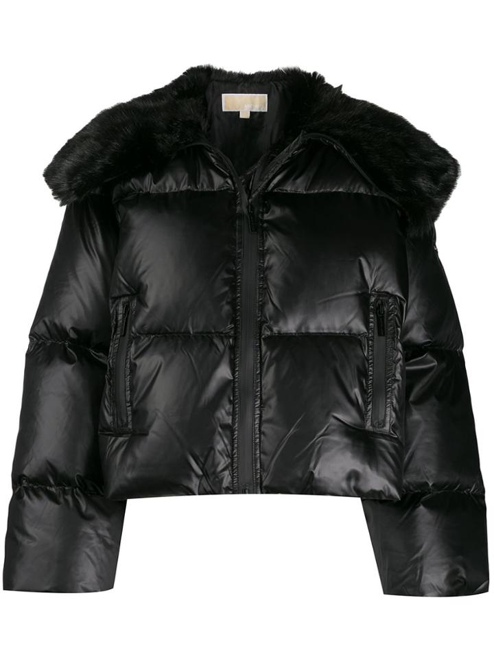 Michael Michael Kors Padded Short Jacket - Black