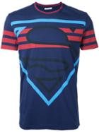 Iceberg Superman Print T-shirt, Men's, Size: Medium, Blue, Cotton