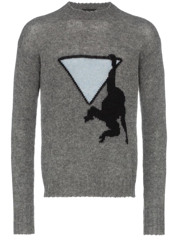 Prada Prada Monkey Knit Gry - Grey