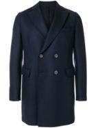 Harris Wharf London Double-breasted Coat - Blue