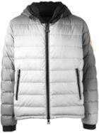 Moncler X Off-white 'dinard' Padded Jacket, Men's, Size: 3, Grey, Cotton/feather Down/polyamide