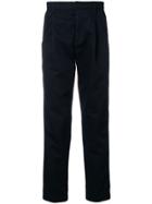 Closed Side Stripe Regular-fit Trousers - Blue