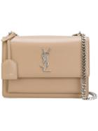 Saint Laurent - Monogramme Sunset Shoulder Bag - Women - Leather - One Size, Nude/neutrals, Leather