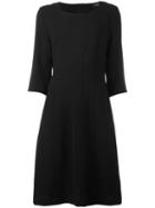 Twin-set Pleated Trim Dress, Women's, Size: Medium, Black, Polyester/spandex/elastane/wool